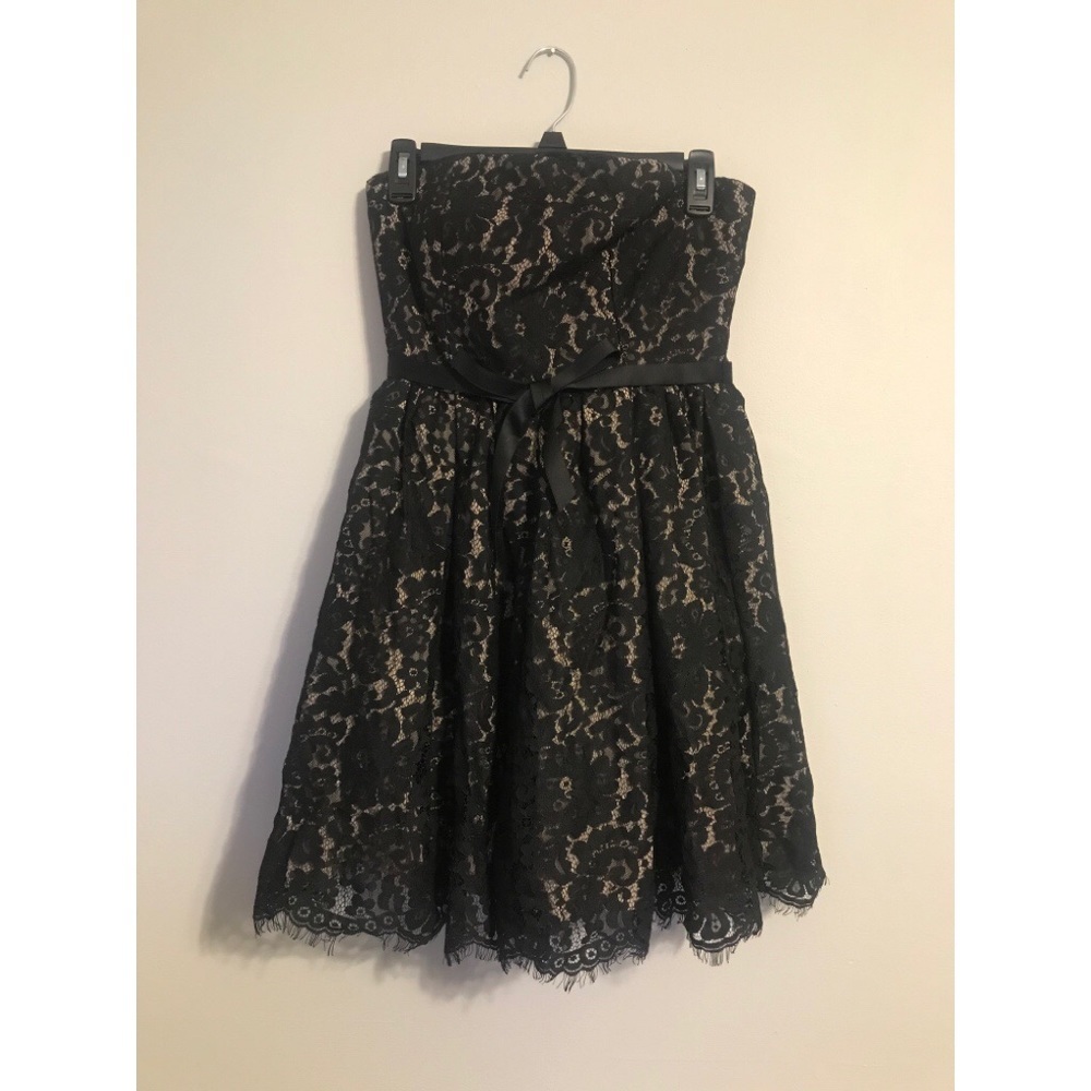 Black Lace Party Dress - Picture 2 of 8